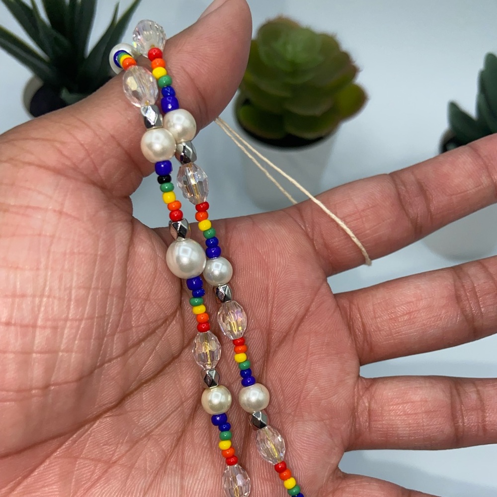 Handmade PRIDE Inspired Trendy Beaded Phone Lanyard Wrist Strap